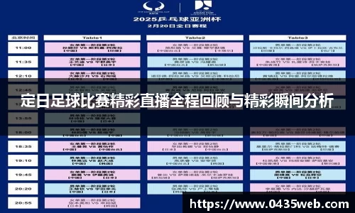 定日足球比赛精彩直播全程回顾与精彩瞬间分析