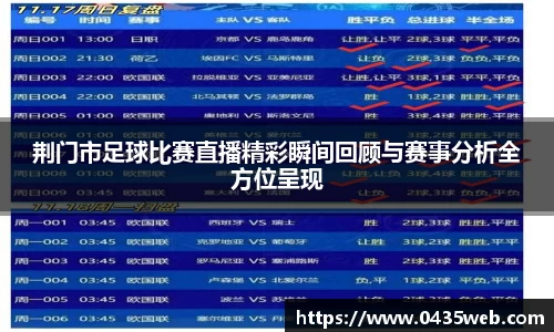 荆门市足球比赛直播精彩瞬间回顾与赛事分析全方位呈现