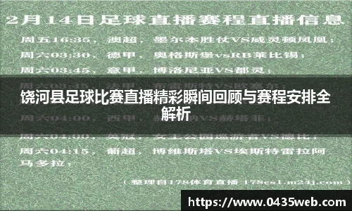 饶河县足球比赛直播精彩瞬间回顾与赛程安排全解析